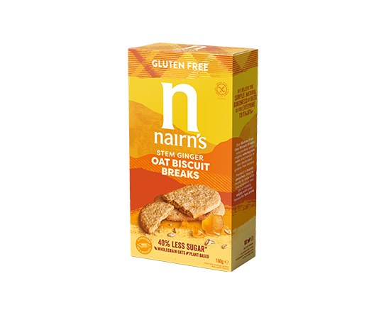 Nairn's Gluten Free Stem Ginger Oat Biscuit Breaks