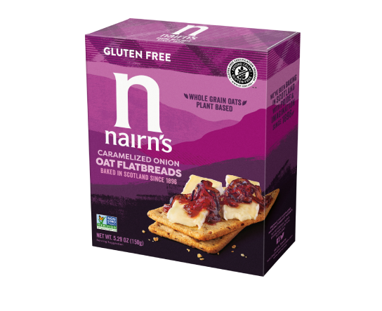Nairn's USA Gluten Free Caramelized Onion Flatbread Crackers
